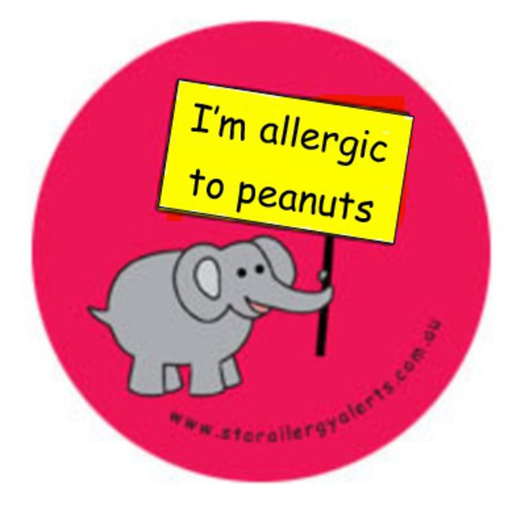 I'm allergic to Peanuts badge Pack image 0